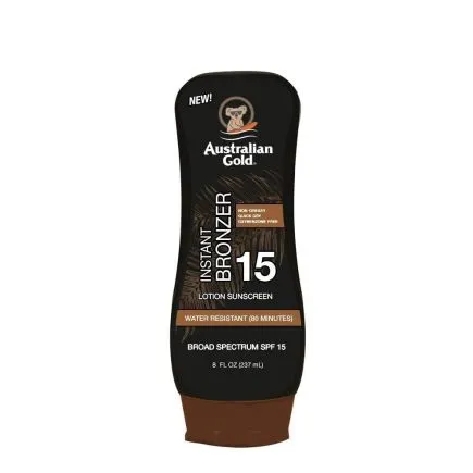 Australian Gold SPF15 Lotion with instant bronzer & Sunscreen